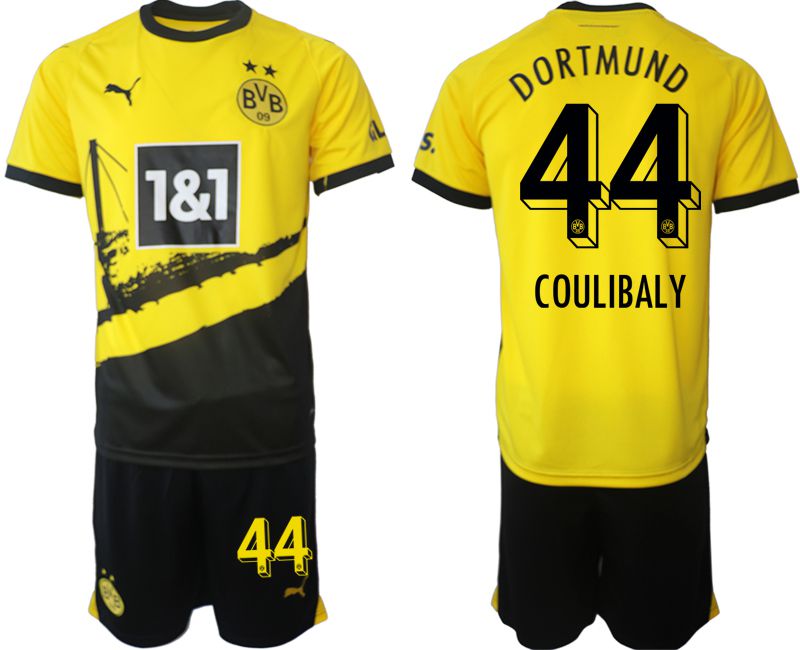 Men 2023-2024 Club Borussia Dortmund home yellow 44 Soccer Jersey